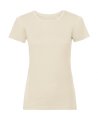 Dames T-shirt Organisch Russell R-108F-0 Natural